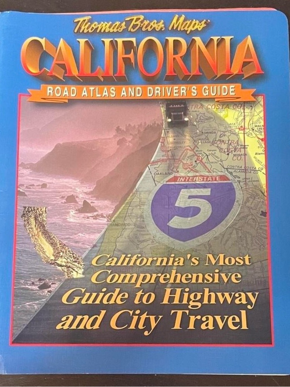 Super cool spiral bound California Atlas Fold Out Road Maps